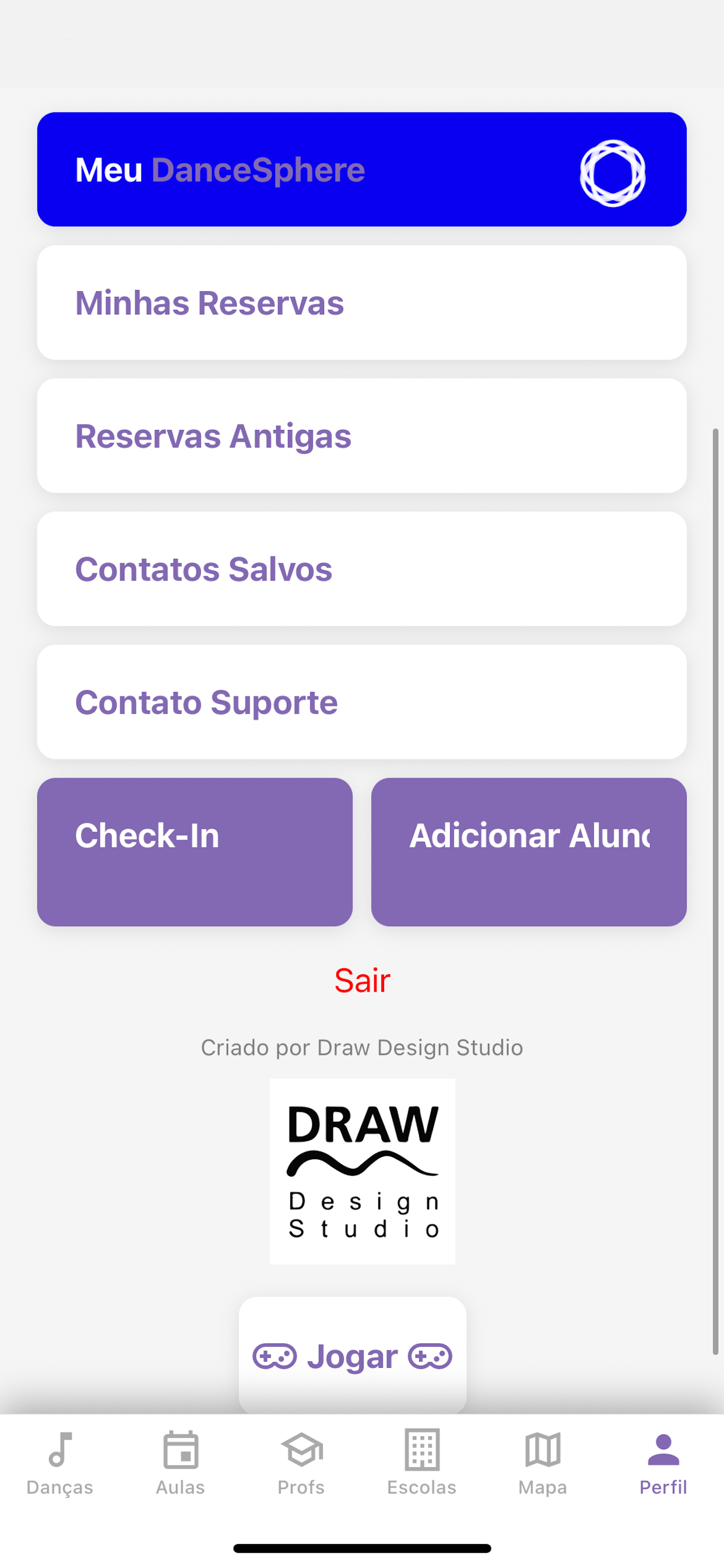 Dance Sphere App - Profile